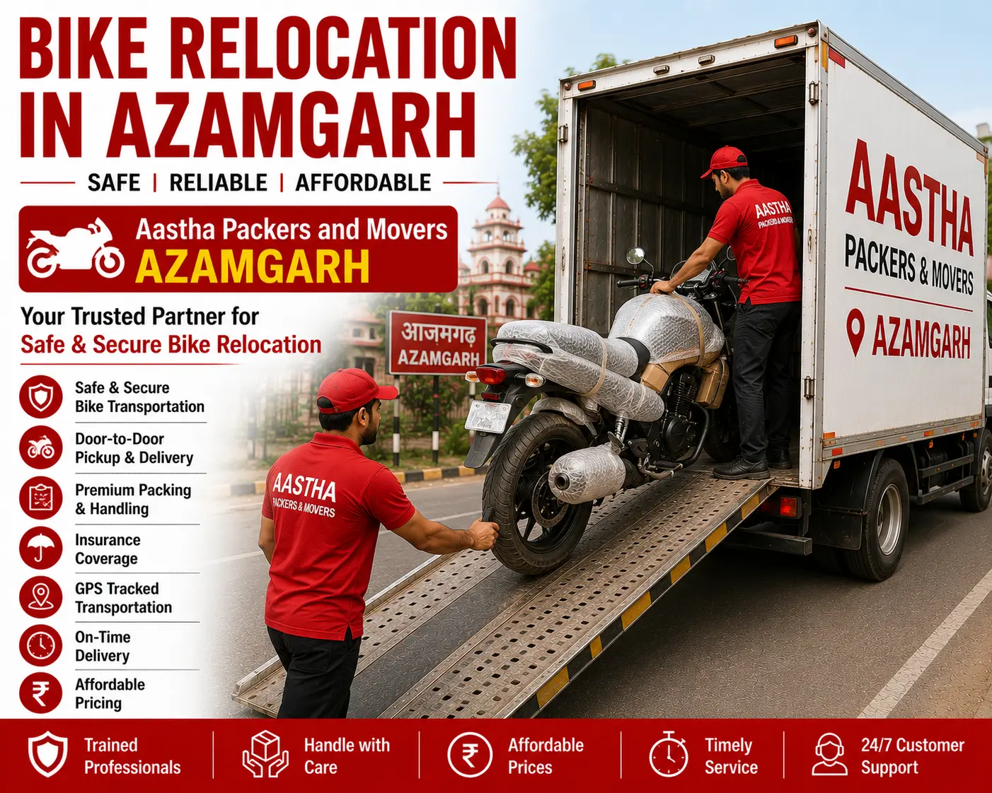 Bike Relocation Services in Azamgarh