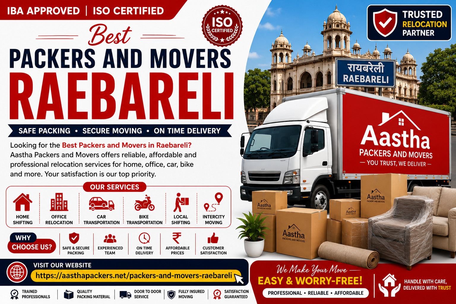 best packers and movers raebareli