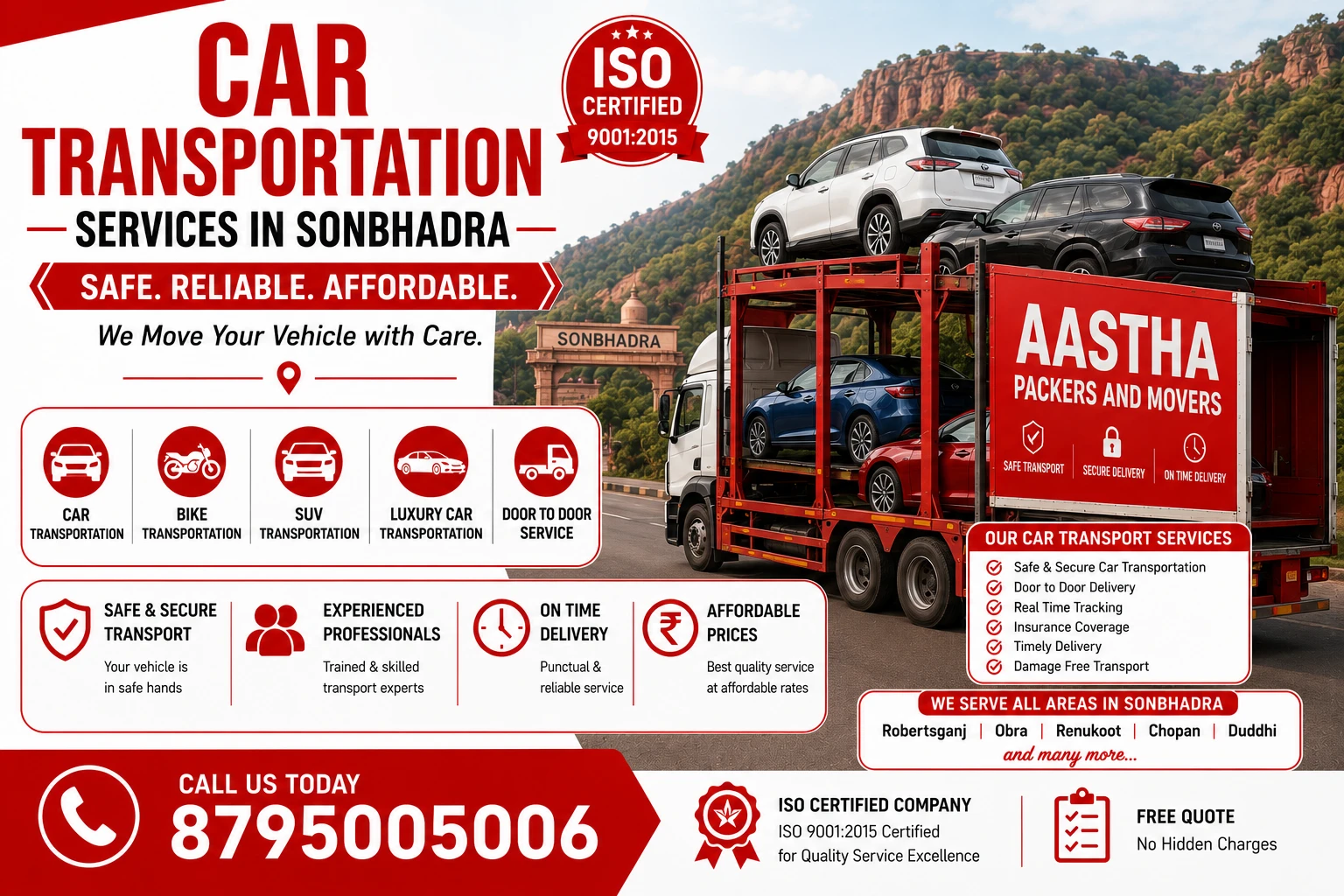 Car Transportation Services in Sonbhadra
