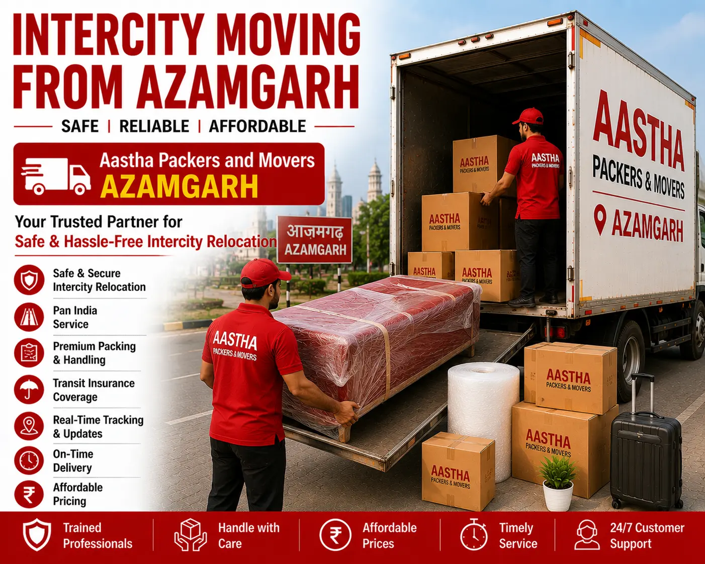 Intercity Moving Services in Azamgarh