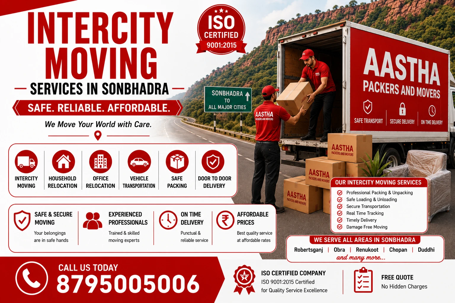 Intercity Moving Services in Sonbhadra