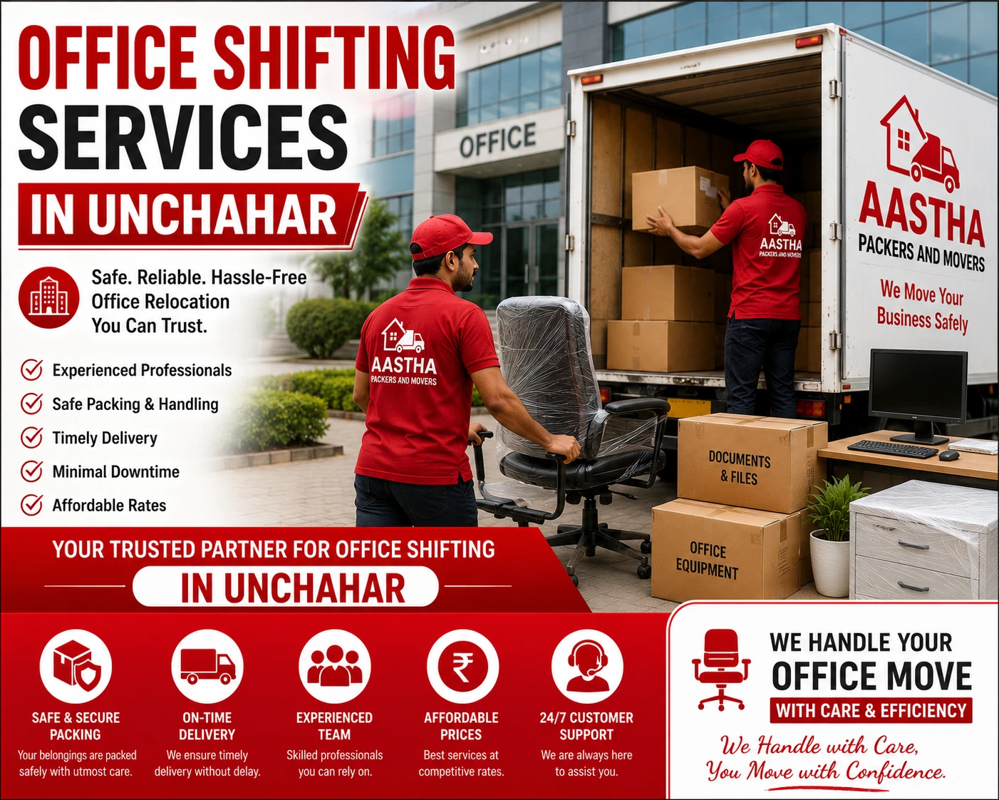 Office Shifting Services in Unchahar